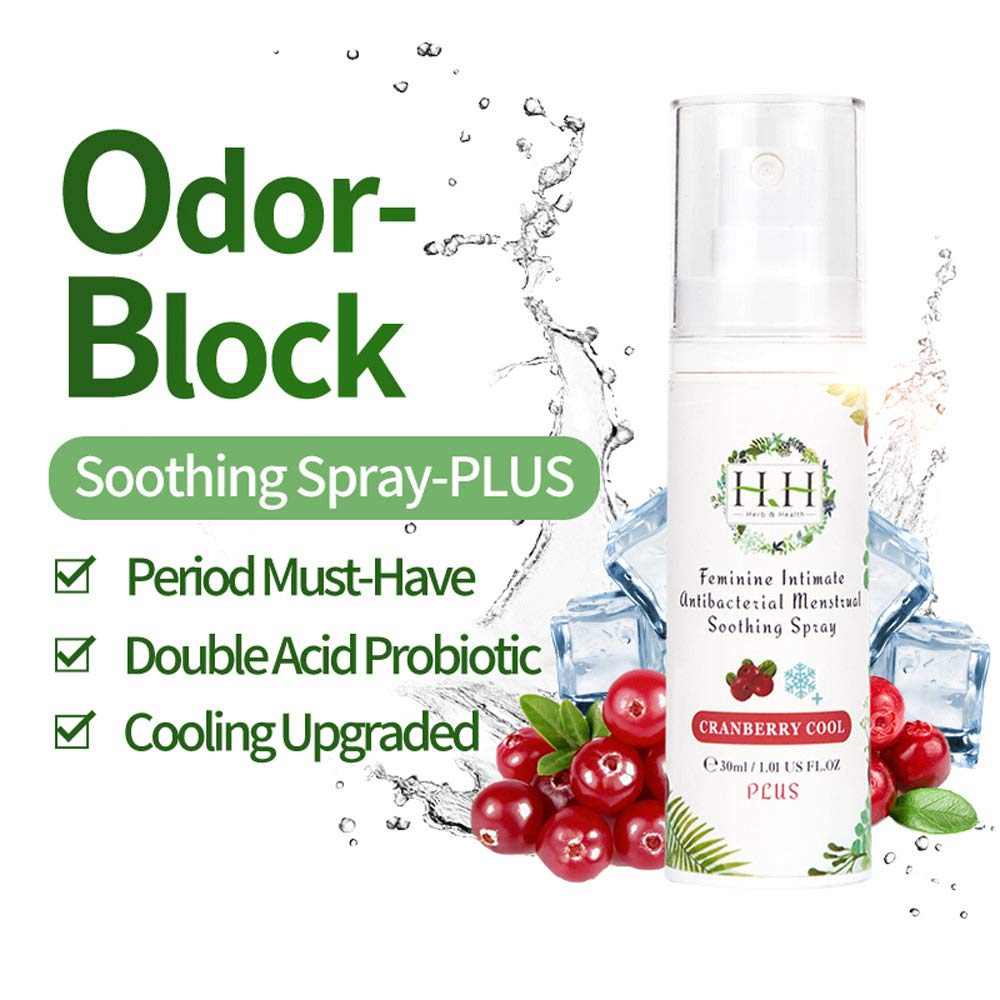 HH Herb&Health Feminine Deodorant Spray - Natural Essential Oil Intimate Soothing Mist - Spray PLUS